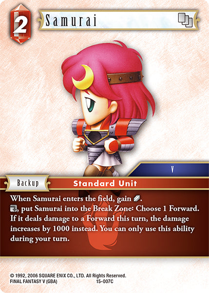 Samurai 15-007C (Crystal Dominion)
