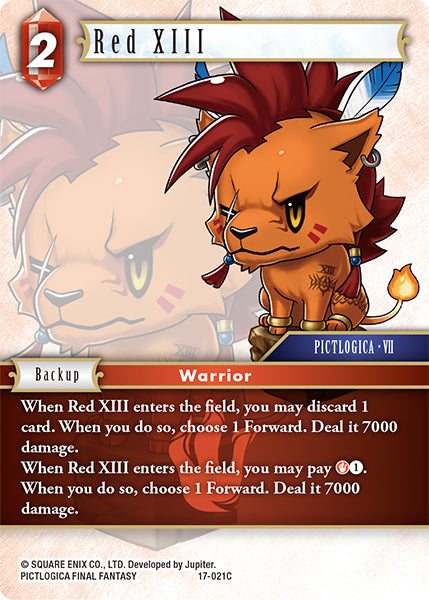 Red XIII 17-021C (Rebellion's Call)