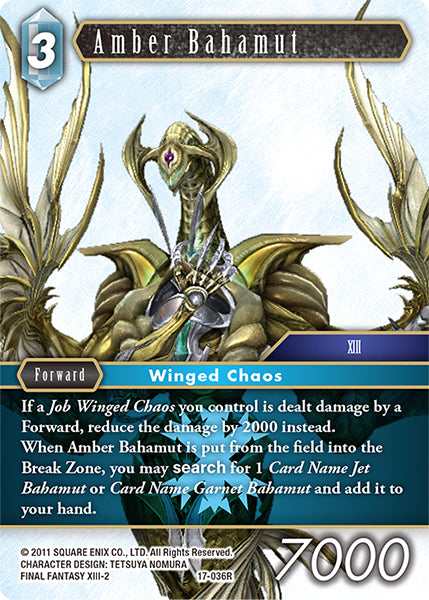 Amber Bahamut 17-036R (Rebellion's Call)
