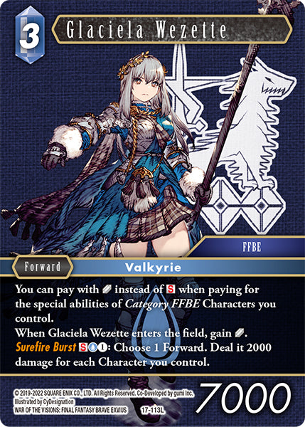 Glaciela Wezette 17-113L (Rebellion's Call)