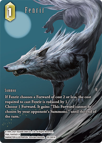 Fenrir 20-081H (Dawn of Heroes) Full Art