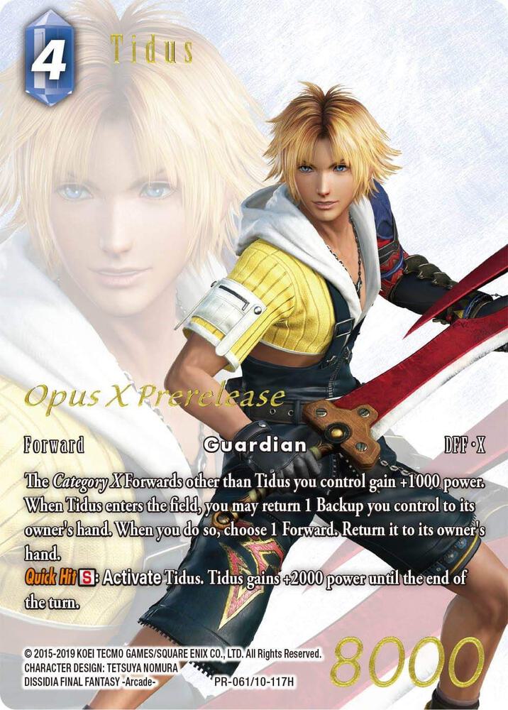 Tidus (Prerelease Promo) PR-061/10-117H