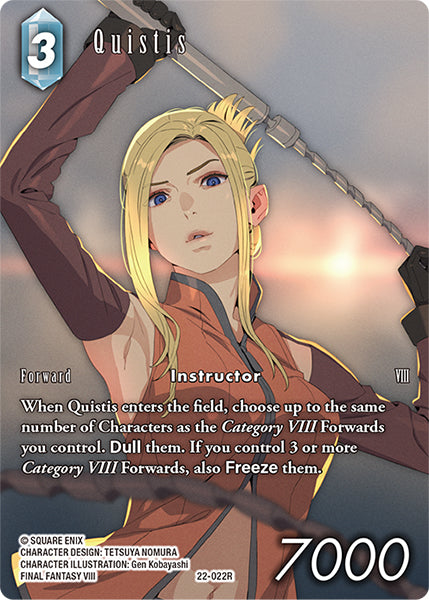 Quistis 22-022R (Hidden Hope) Full Art