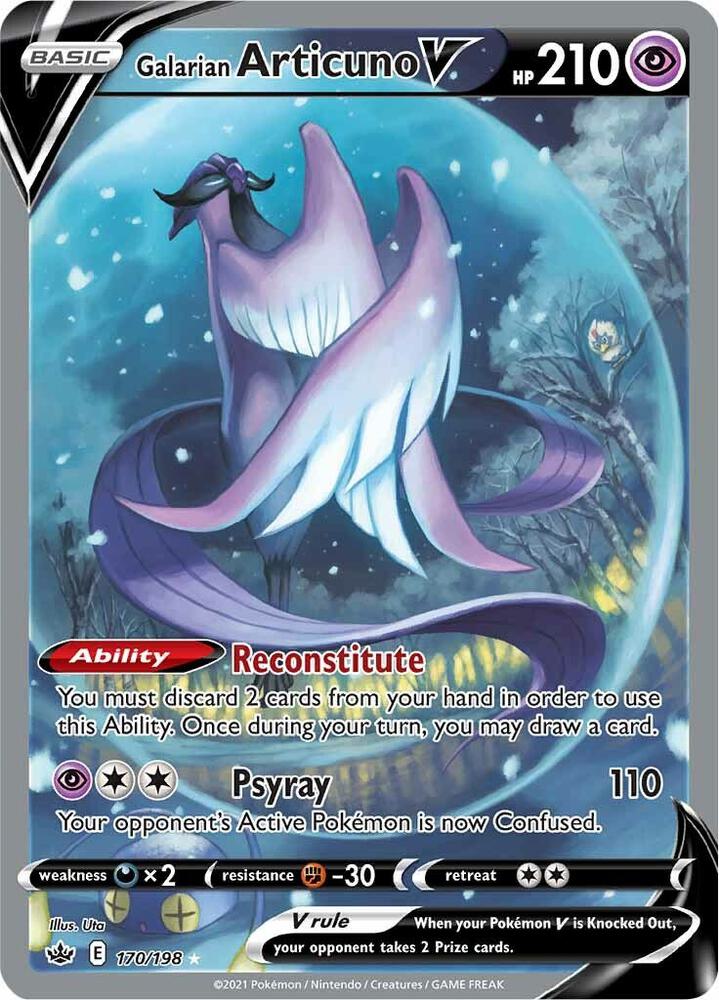 Galarian Articuno V (Alternate Full Art) 170/198