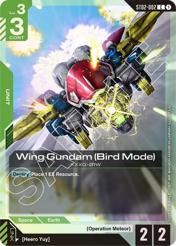 Wing Gundam (Bird Mode) (Store Tournament Participant Pack 01) ST02-002