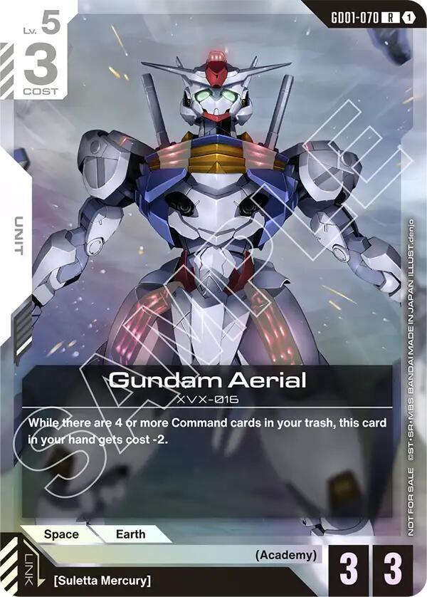 Gundam Aerial (Store Tournament Participant Pack 01) - Gundam Promotional Cards (GCG-PR)