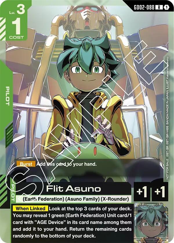Flit Asuno (GD02 Release Event) - Gundam Promotional Cards