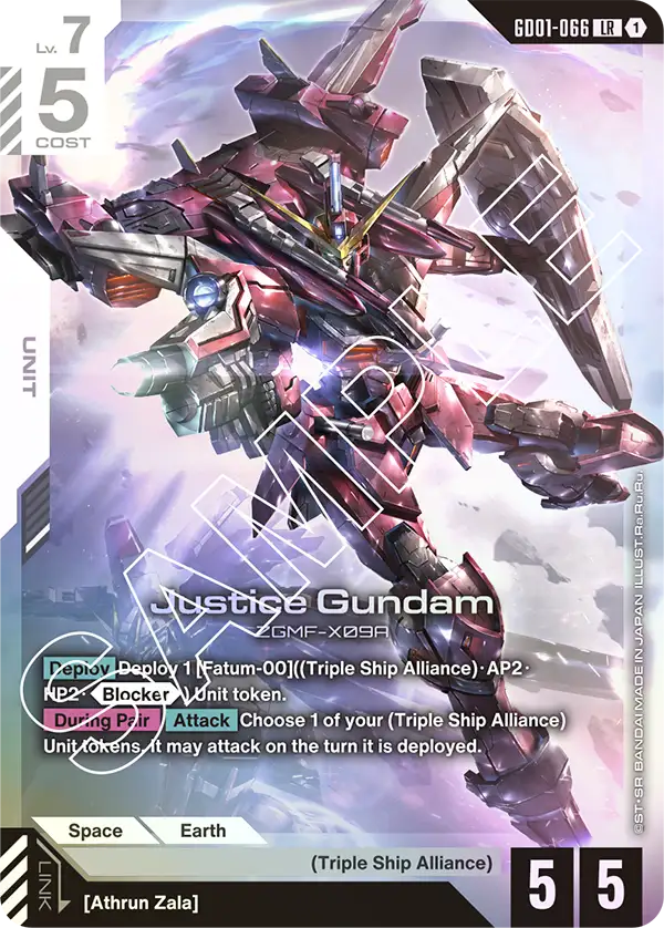Justice Gundam (GD01-066) LR