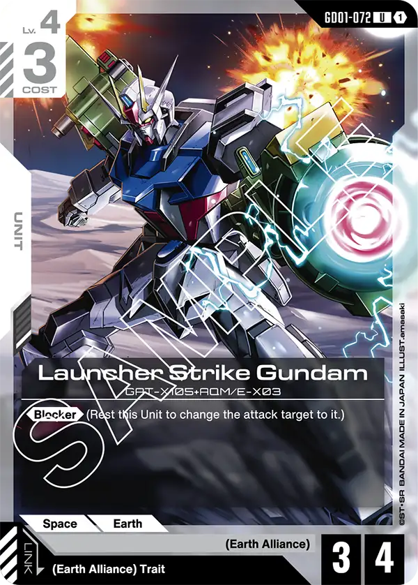 Launcher Strike Gundam (GD01-072) Uncommon