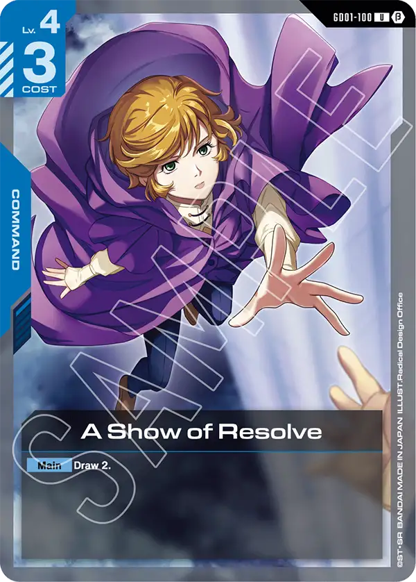 A Show of Resolve GD01-100U (Edition Beta)