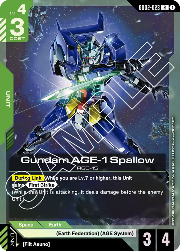 Gundam AGE-1 Spallow (GD02-023) R
