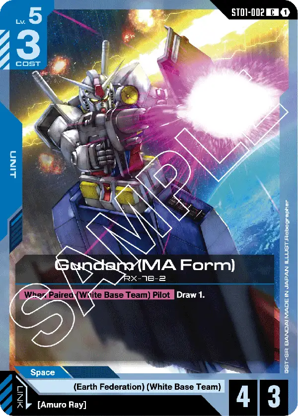 Gundam (MA Form) ST01-002C (Starter Deck 01: Heroic Beginnings)