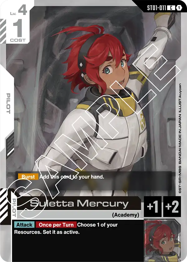 Suletta Mercury ST01-011C (Starter Deck 01: Heroic Beginnings)