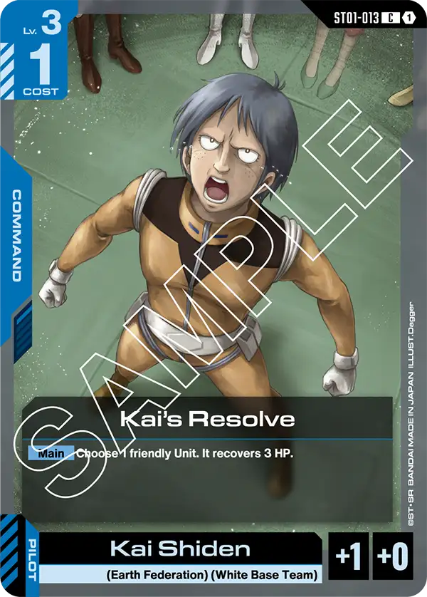 Kai's Resolve ST01-012C (Starter Deck 01: Heroic Beginnings)