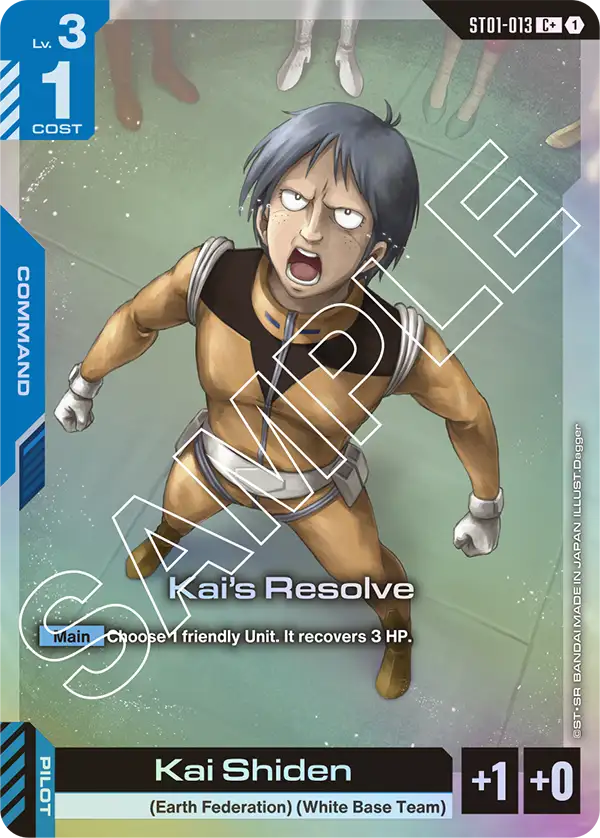 Kai's Resolve ST01-012C+ (Starter Deck 01: Heroic Beginnings)