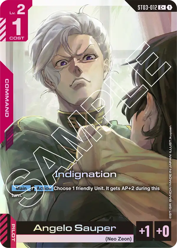 Indignation ST03-012C+ (Starter Deck 03: Zeon's Rush)