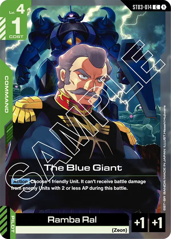 The Blue Giant ST03-014C (Starter Deck 03: Zeon's Rush)