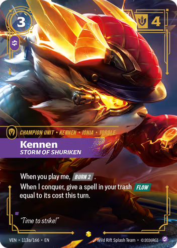 Kennen - Storm of Shuriken (Alternate Art) [VEN-113aS]