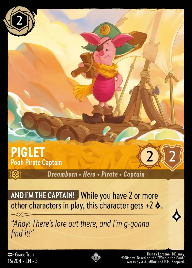 Piglet – Pooh Pirate Captain [003-016]
