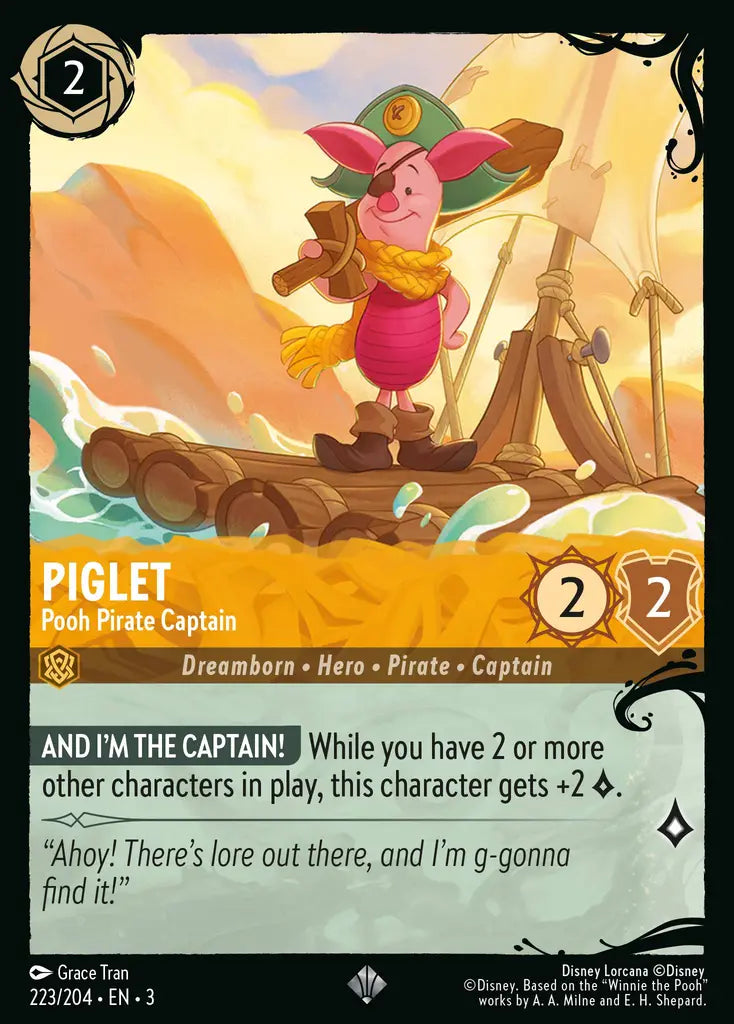 Piglet - Pooh Pirate Captain [003-223]