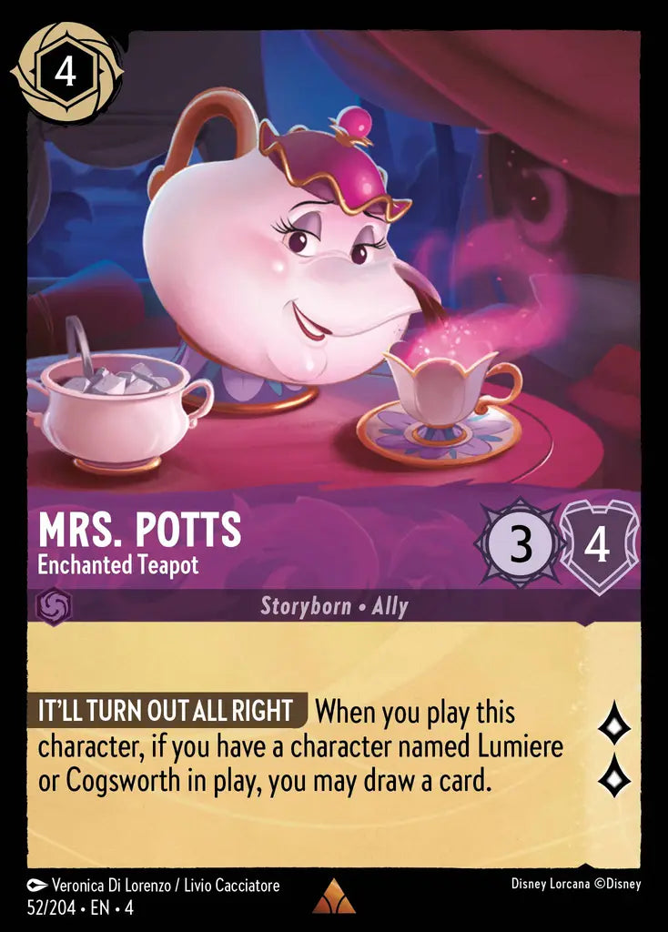 Mrs. Potts - Enchanted Teapot [004-052]