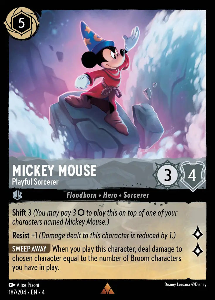 Mickey Mouse - Playful Sorcerer [004-187]