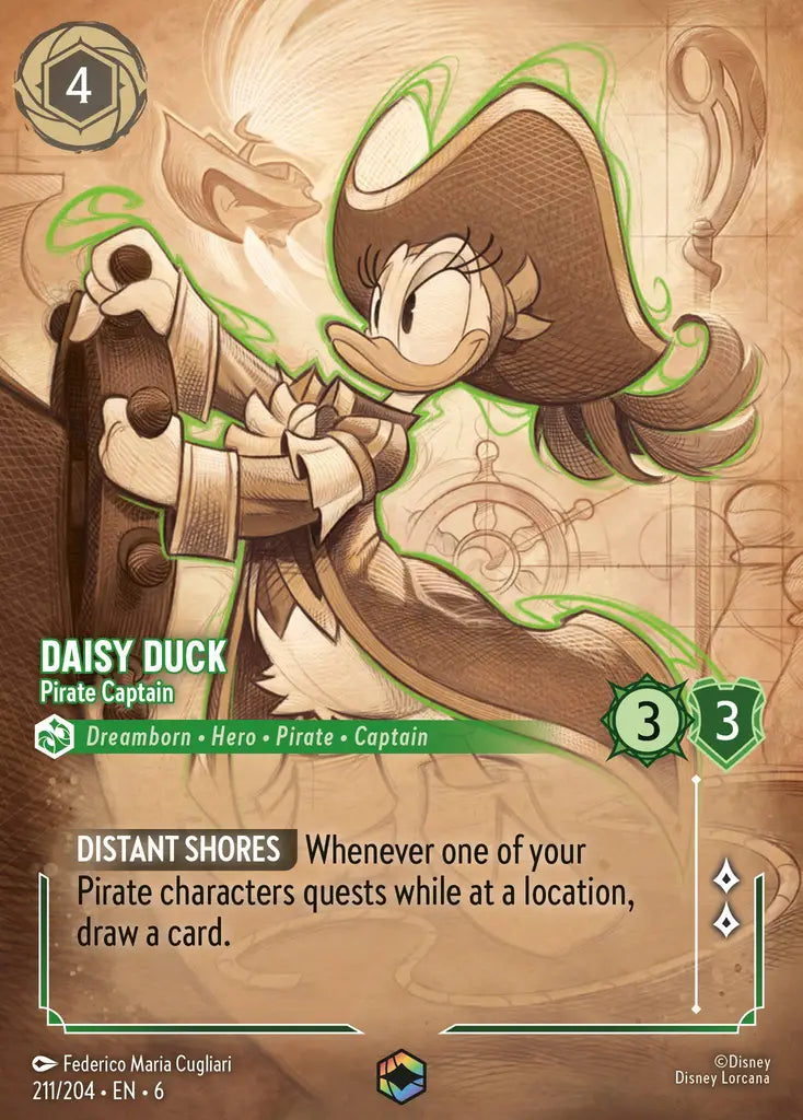 Daisy Duck - Pirate Captain - Enchanted [006-211]