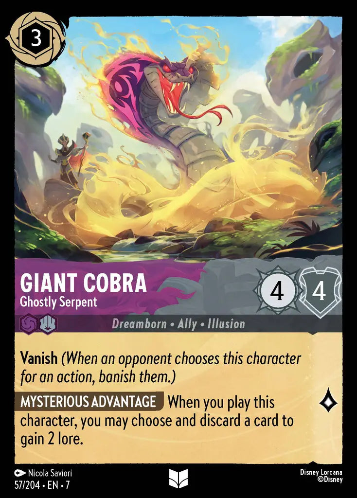 Giant Cobra - Ghostly Serpent [007-057]