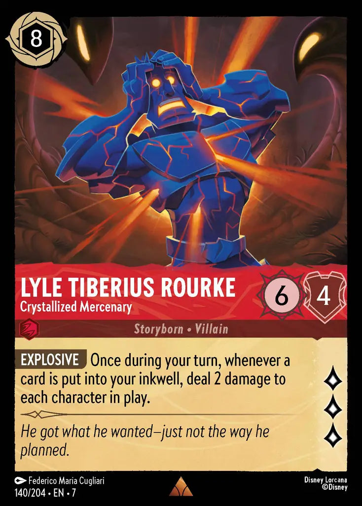 Lyle Tiberius Rourke - Crystallized Mercenary [007-140]