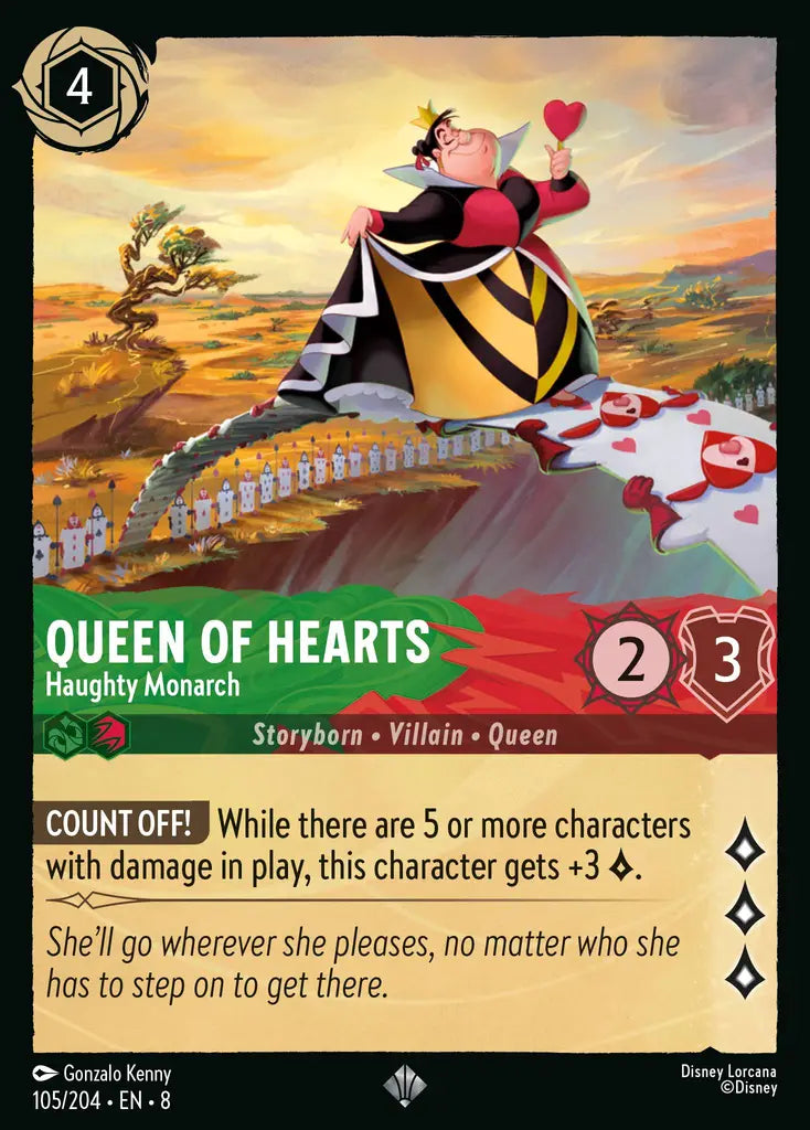 Queen of Hearts - Haughty Monarch [008-105]