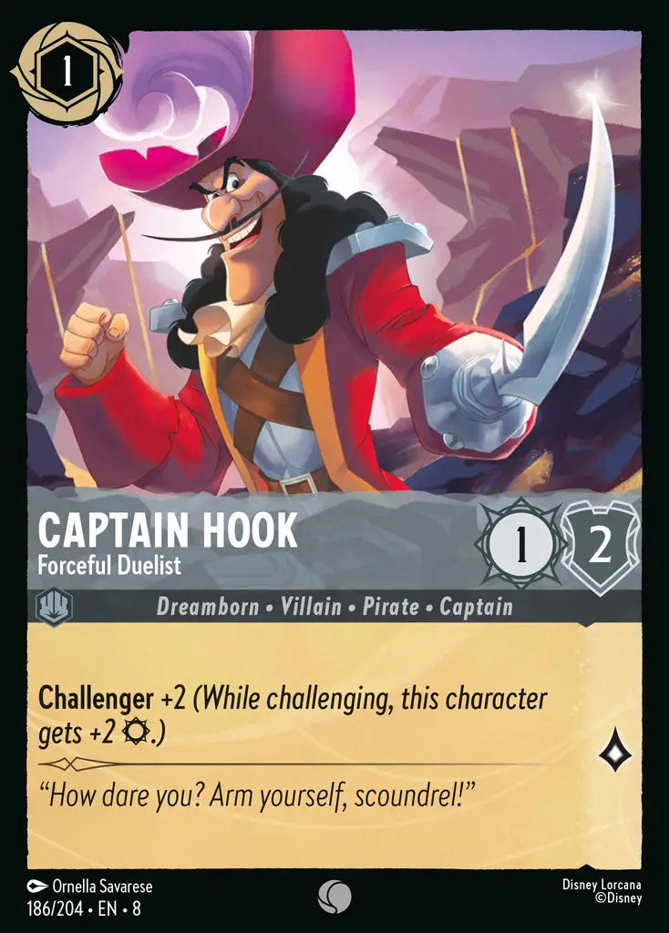 Captain Hook - Forceful Duelist [008-186]