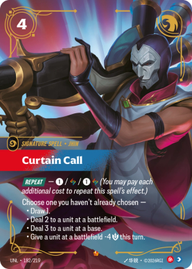Curtain Call [UNL-182] [E]