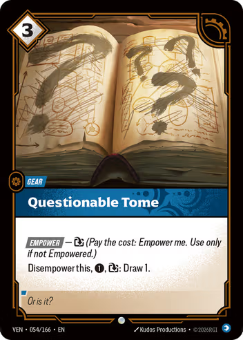 Questionable Tome [VEN-054C]