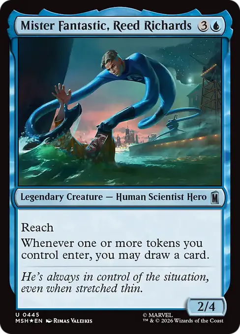 Mister Fantastic, Reed Richards (Surge Foil)[MSH-445] [U]