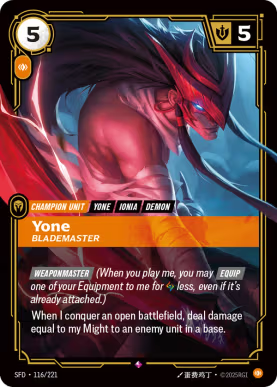 Yone - Blademaster [SFD-116] [R]