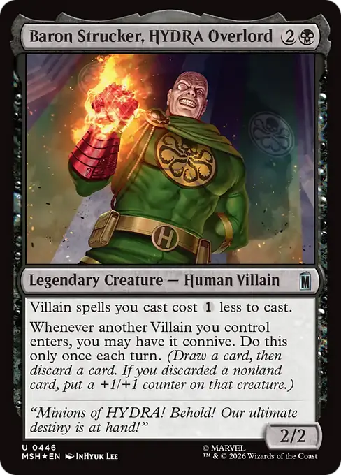 Baron Strucker, HYDRA Overlord (Surge Foil)[MSH-446] [U]