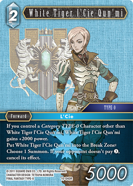 White Tiger I'Cie Qun'mi (10-040R) [Opus 10]