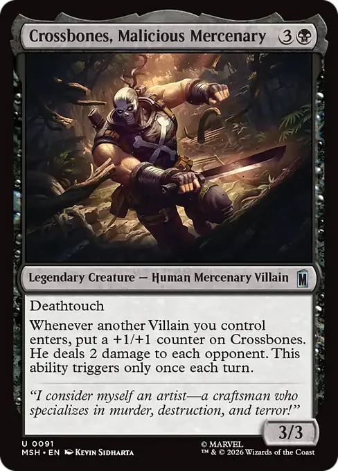 Crossbones, Malicious Mercenary [MSH-091] [U]