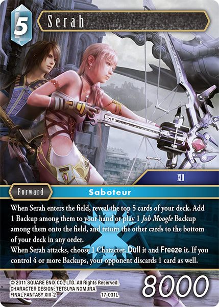 Serah 17-031L (Rebellion's Call)