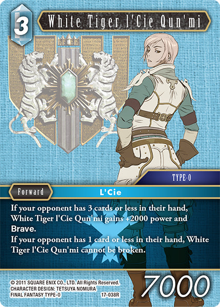 White Tiger l'Cie Qun'mi 17-038R (Rebellion's Call)