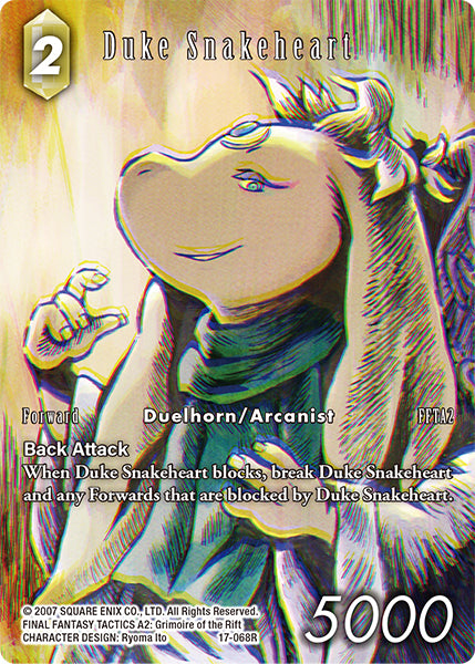 Duke Snakeheart 17-068R (Rebellion's Call) Full Art