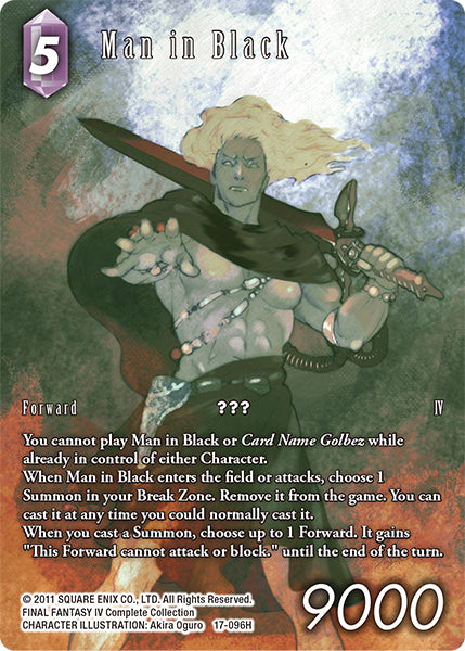 Man in Black 17-096H (Rebellion's Call) Full Art