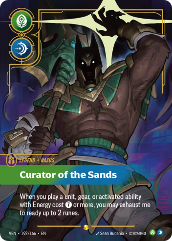 Nasus - Curator of the Sands (Overnumbered) [VEN-192S]
