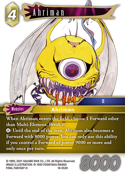 Ahriman 18-052H (Resurgence of Power)