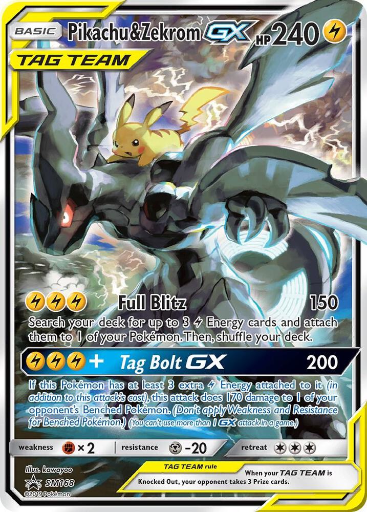 Pikachu & Zekrom GX - SM Promos SM168 / Promo