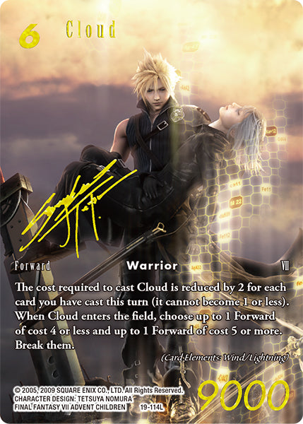 Cloud 19-114L (From Nightmares) Full Art Signature