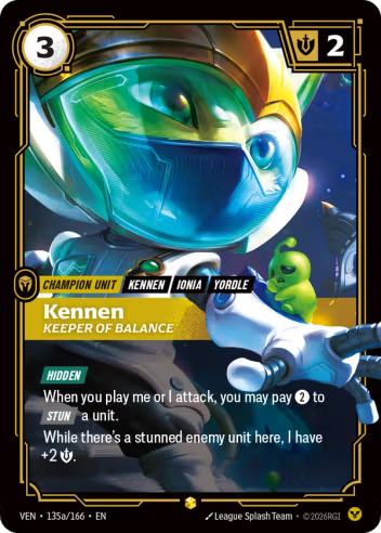 Kennen - Keeper of Balance (Alternate Art) [VEN-135aS]