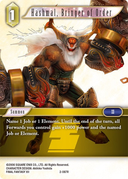 Hashmal, Bringer of Order (02-087R) [Opus 2]