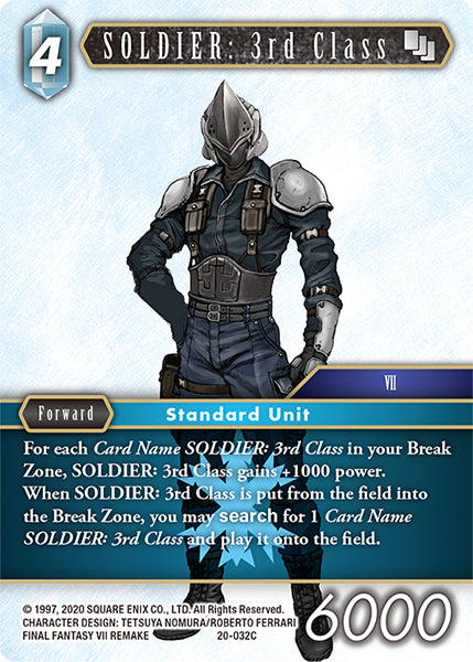 SOLDIER: 3rd Class 20-032C (Dawn of Heroes)