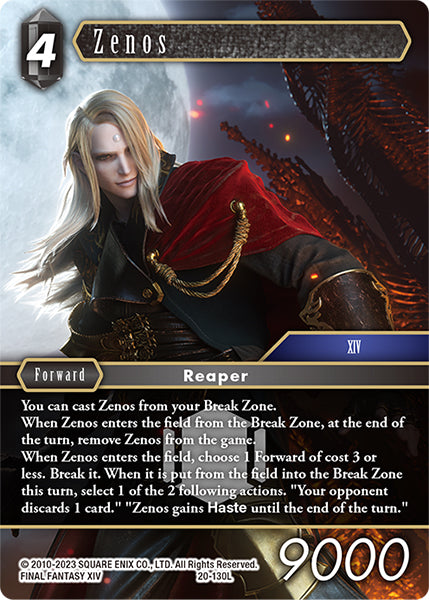 Zenos 20-130L (Dawn of Heroes)